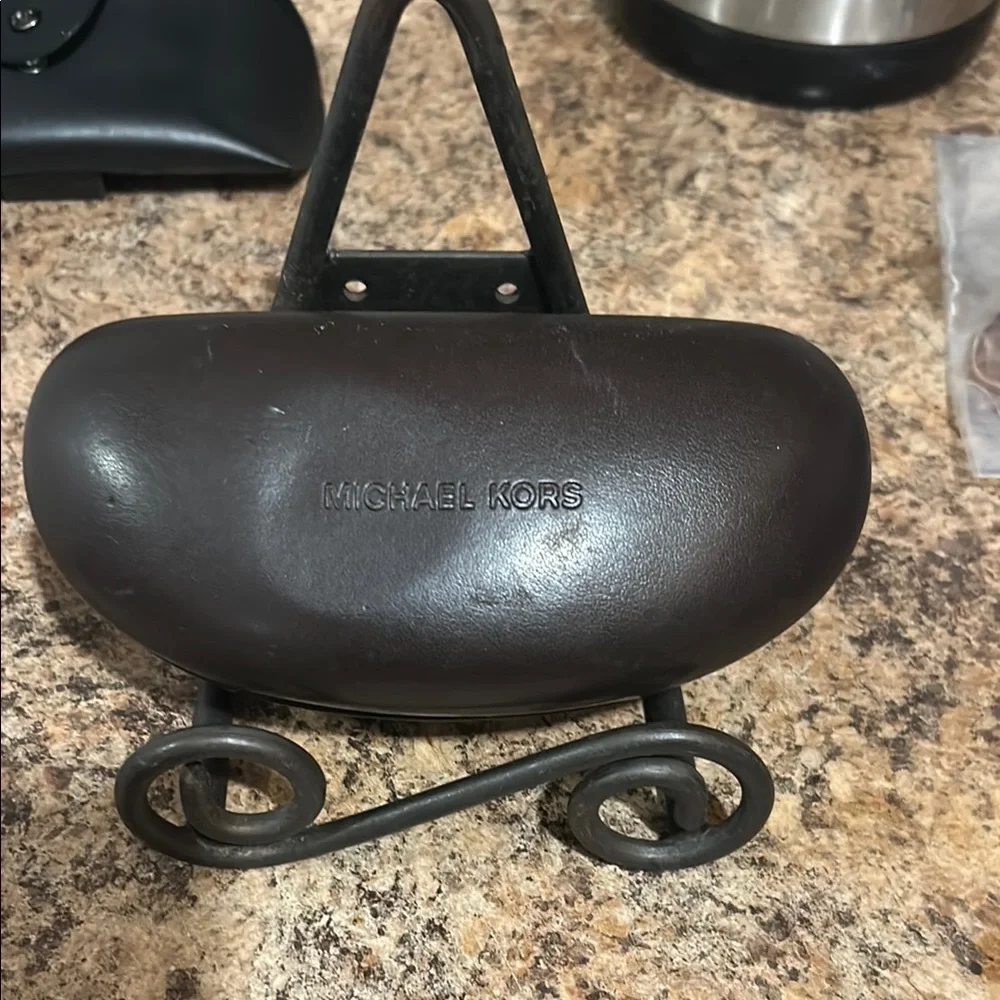 Michael Kors Dark Brown Eyewear Case‎